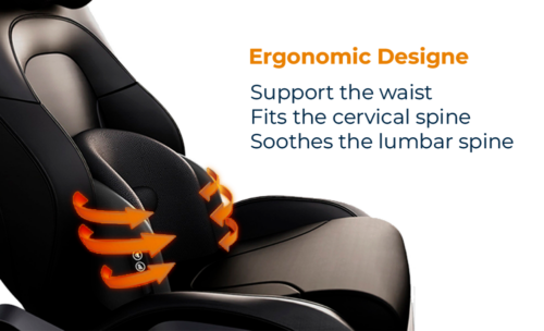 cojín lumbar ergonómico instalado en asiento de camión