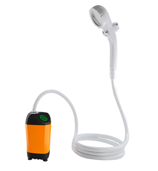 Ducha Portátil Recargable de Alta Capacidad 7800mAh con Sensor de Temperatura y Calentador de agua