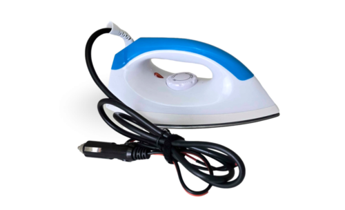Plancha de Ropa Portátil Multivoltaje para Vehículos, Ideal para Viajes, 12V/24V