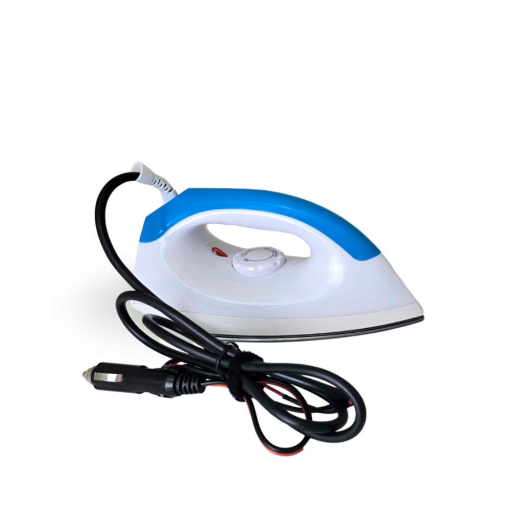 Plancha de Ropa Portátil Multivoltaje para Vehículos, Ideal para Viajes, 12V/24V