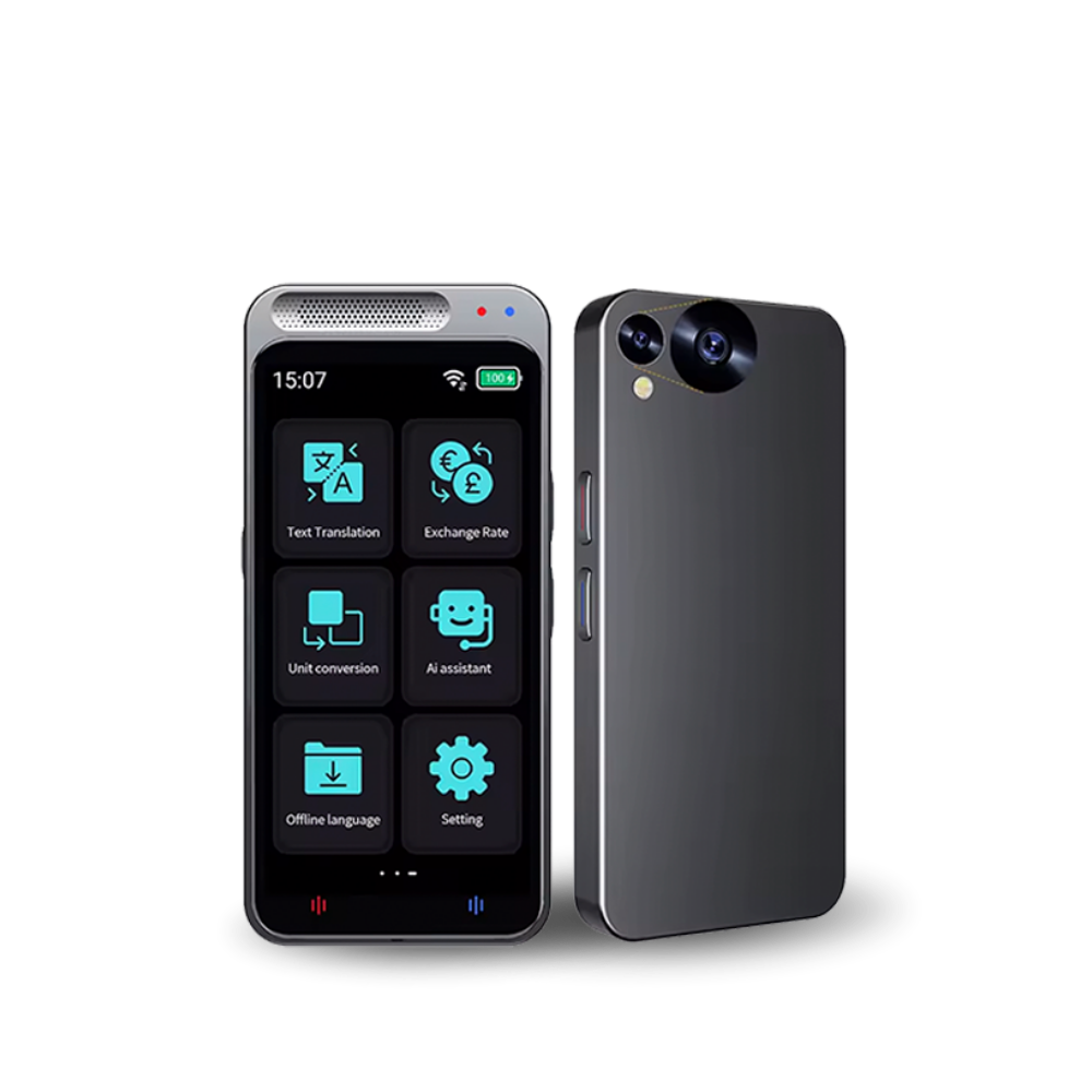 Traductor de Idiomas por Voz IA Multifunción Sin Conexión 17 Idiomas con Pantalla Táctil