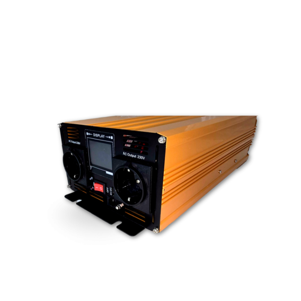 Inversor de Corriente 12/24v a 110/230V Corriente Onda Sinusoidal Pura