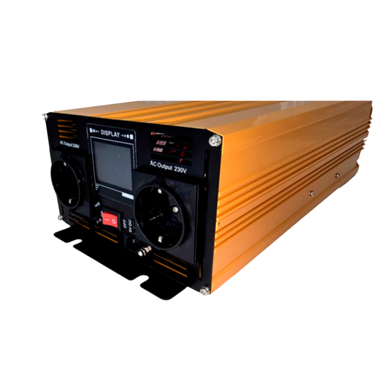 Inversor de Corriente 12/24v a 110/230V Corriente Onda Sinusoidal Pura